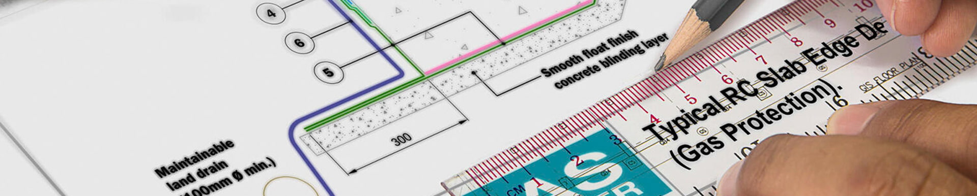 technical construction plan drawings